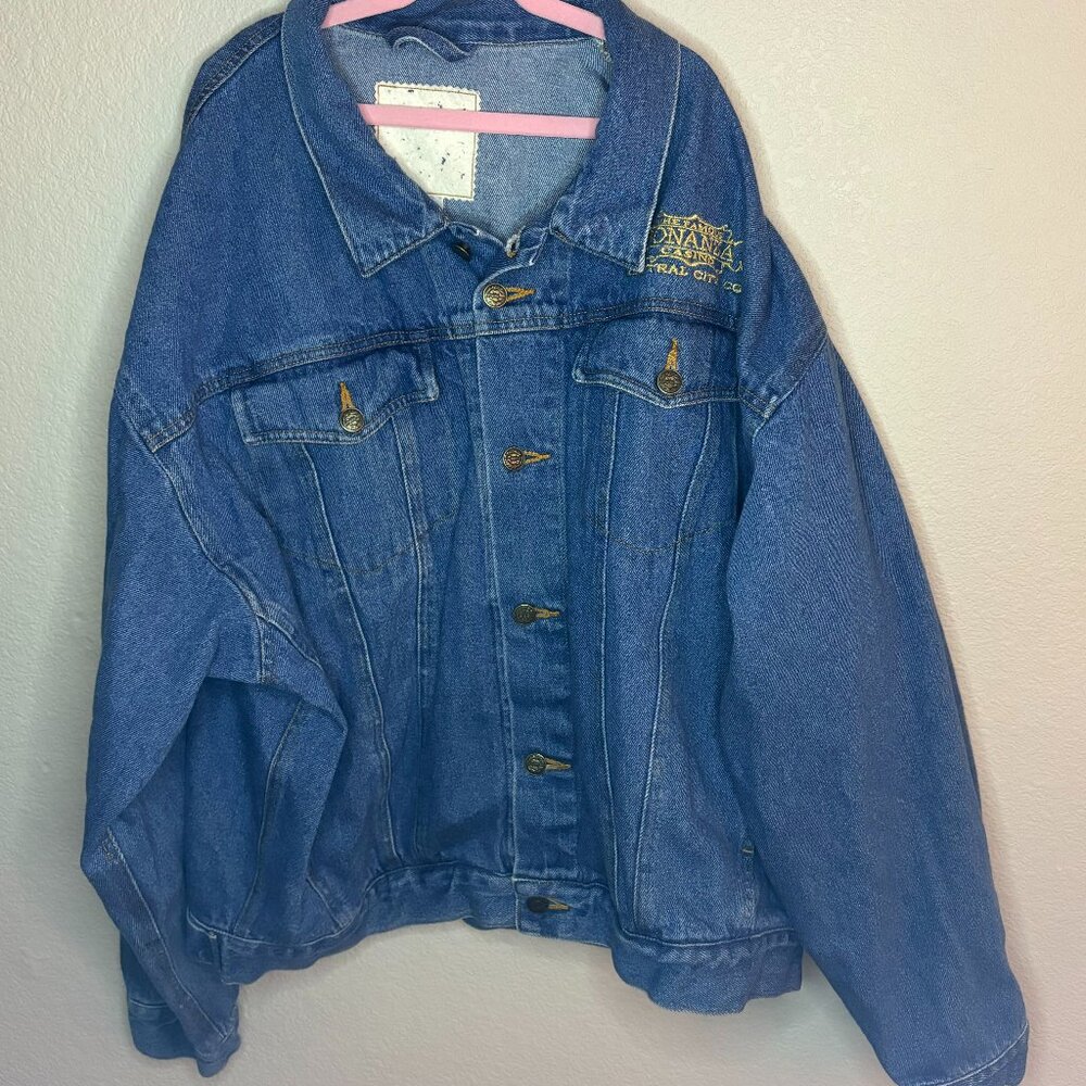 Oversized Denim Embroidered Jean Jacket